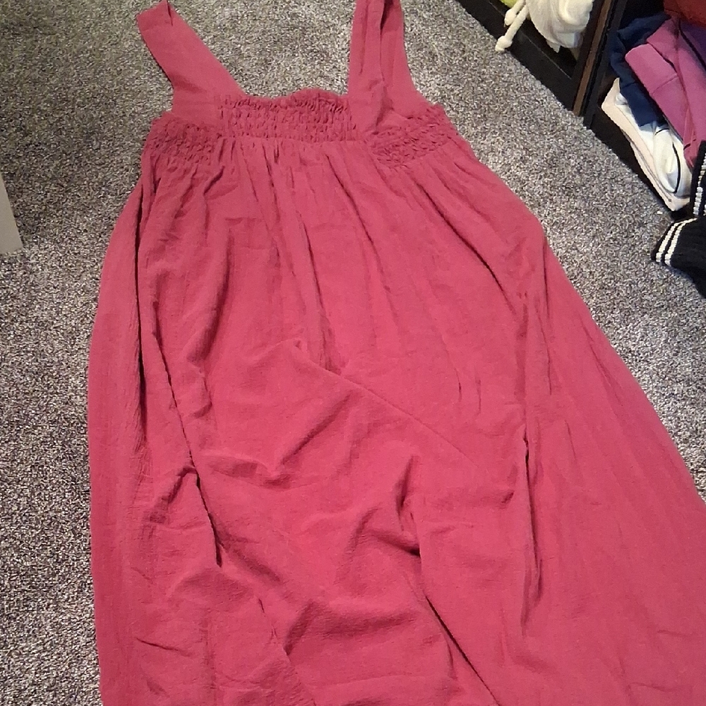 Free People Sleeveless Maxi Dress in Dusty Rose
